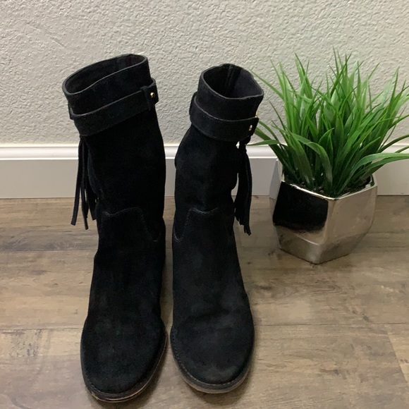 MICHAEL KORS BLACK SUEDE BOOT - Picture 2 of 6